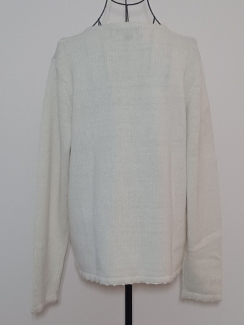 Vintage Salon Studio Cream Floral Embroidered Knit Sweater - Picture 3 of 5